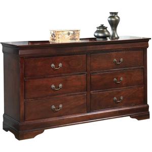 Signature Design by Ashley Alisdair Traditional 6 Drawer Dresser, Dark Brown