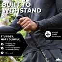 Cascade Mountain Tech Lightweight Aircraft-Grade Aluminum Trekking Poles with Extended Down Grip Plus Tip Kit,  Light Blue (Cork Grip), Quick Lock, Trekking Poles