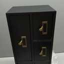 Apothecary Drawers Wooden Storage Box Vintage Wooden Drawers Wood Desktop Organizer Countertop Storage Box Library Card Catalog Cabinet Apothecary Cabinet BLACK06