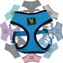 EcoBark Dog Harness - Eco-Friendly Max Comfort Harnesses - Luxurious Soft Mesh Halter - Over The Head Harness Vest- No Pull and No Choke for Dogs (XL, Teal Blue)