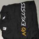 Motivational Workout No Excuses T-Shirt, Large
