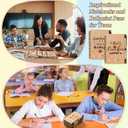 12 Set Employee Appreciation Gifts Bulk, Thank You Gift Inspirational Notebook for Team Volunteer Nurse Coworker Teacher Students, Notepad with Bamboo Pen Bulk (12, teacher)