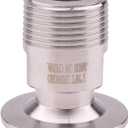 DERNORD 1.5''Tri clamp Adapter to 1 inch MNPT Thread Ferrule Sanitary Pipe Fitting