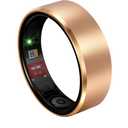 Smart Health Ring 2.0 for Women Men, Slim Scratch & Fingerprint Resistant Design,Efficient Chip Fitness Tracker, Monitors Heart, Warm Gold 6