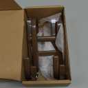 FYY Over The Door Hooks - 2 Pack Heavy Duty Dual-Hook Organizer Hanger with Non-Slip Rubber for Towels, Clothes, Hats & Bags Use in Bathroom, Bedroom, Kitchen - Fits Interior Doors Up to 1 3/8" Brown