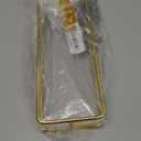 Conworld Gold Toilet Paper Holder Brushed Nickel for 3 Roll Tissue, 1 Pack Bathroom Toilet Paper Storage Over The Tank, Stainless Steel Rustproof Bathroom Toilet Paper Roll Holder Wall Mount