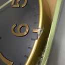 HZDHCLH Black Wall Clocks Battery Operated,12 inch Silent Non Ticking Modern Clock for Wall, 3D Numbers Wall Clock for Kitchen Bedroom Living Room Office Classroom Decor (Black-Gold)