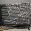 41" Extra Tall Baby Gate With Door, 40.6-54.7 In Wide Dog Gates for Doorways Stairs, Walk Through Large Pet Gate Indoor, Pressure Mounted Child Safety Gates for Kids Puppy Doggie Metal Black