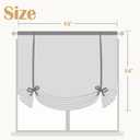 jinchan Linen Tie Up Valance for Flax Floral Drapes Vintage Farmhouse Medallion Window Treatments Light Filtering Curtain for Living Room Laundry Cafe Rod Pocket 1 Panel 54 Inch Slate Blue