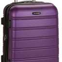 Rockland Melbourne Hardside Expandable Spinner Wheel Luggage, Purple, Carry-On 20 inches