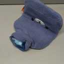 samply Hot Water Bottle with Cute Fleece Cover, Hot Water Bag for Hot and Cold Compress, Hand Feet Warmer, Neck and Shoulder Pain Relief, Navy Blue Bear