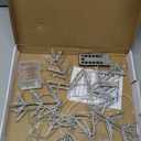 2 Pack Christmas Window Snowflake Lights, LED Hanging Decorations Iron Frame Lights, 8 Lighting Modes for Xmas Holiday Indoor Outdoor Wall Party Decor