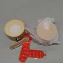  2-Pack Battery Operated Wall Sconce, 3 Color Modes 3 Brightness Levels, 360 Rotation Lighting Touch Control, Wall Mounted Lamp LED Wall Lights for Bedroom Reading Bedside, Wall Sconces Set of Two (2Pcs, Wood)