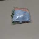 High Waisted Bandeau Bikini Set - Women Strapless Two Piece Swimsuits Ribbed Longline Full Coverage Bathing Suits Swimwear Blue S