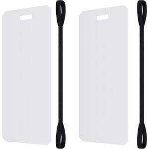 Wenqik 2 Pcs Appliance Sliders for Refrigerators Plastic Appliance Glide with Pull Strap Furniture Moving Slides for Tile Hardwood Floors Protection Glides Easily(29.92 x 8.07 Inches)