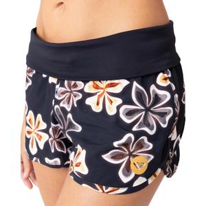 Roxy Women's Board Shorts - Quick Dry Bathing Suit Shorts, 2" Inseam - Swimsuit Bottoms (XL) (Brown/Black)