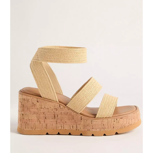 Triple Band Stretch Wedge Women's Shoes 6
