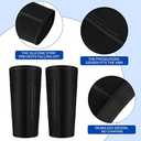 3 Pairs Volleyball Arm Sleeves Volleyball Compression Forearm Sleeves Passing Hitting Arm Guards for Men Women Teens Youth (Black)
