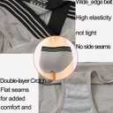 Kingfung Womens Underwear Cheeky Bikini Panties for Women Briefs Soft Stretch Underwear 4 Pack (L)