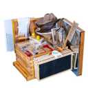 Beehive Starter Kit 8-Frame Bee Boxes and Frames Starter Kit Wax Coated Bee Hives and Supplies Starter Kit Including Beekeeping Tools Kit with Beekeeping Veil