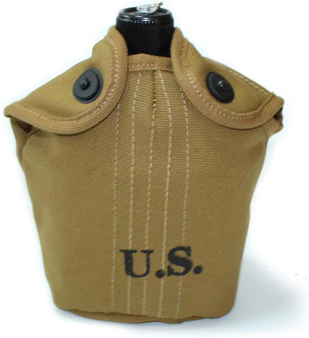 Reproduction 0.8L US Soldier WWII WW2 Canteen Cup and Cover Set