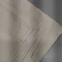 MIULEE Pinch Pleated Thick Linen Curtains 96 Inches Long 2 Panels for Living Room Bedroom, Memory Trained Pleat Drapes Light Filtering Natural Birch Semi Sheer Window Curtains Hooks Rings Back Tab