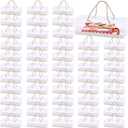 50 Pcs Clear Cupcake Boxes 9 x 3 x 3 Inch Clear Cake Box with Handles Plastic Rectangular Cupcake Containers Clears Gable Boxes Bakery Cake Box for Cakes Packaging Dessert Biscuits