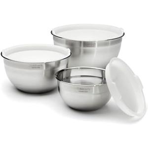 Cuisinart Mixing Bowl Set, Stainless Steel, 3-Piece, CTG-00-SMB