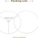 PATIKIL 7.9 Inch Lamp Shade Ring, 2 Set Metal Lamp Shade Frame Wire Lampshade Frame DIY Drum Strong Ring Lampshade Holder for Table Floor Lamp, White, 7.9 Inch / 200 mm