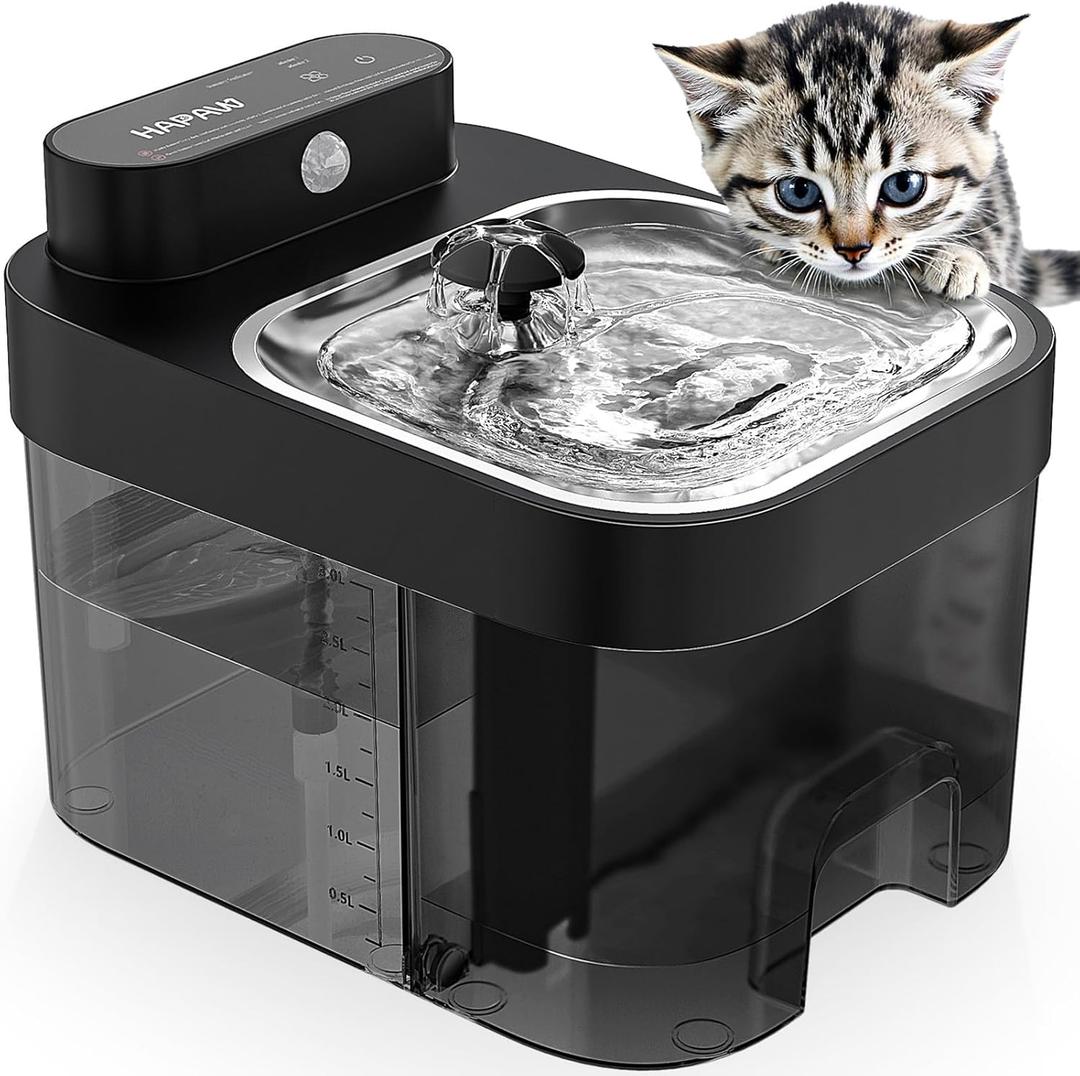 Filterless Cat Water Fountain - Wastewater Separation Pet Dispenser