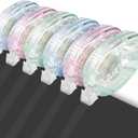 6 Pack Glue, Double Sided Tape, Scrapbook Tape Roller - 0.31 inch X 32.8 Ft/Roll