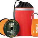 XBEN Arborist Throw Line Kit  150ft Slick Rope & 9/11/15oz Throw Weight  Reflective Storage Bag  for Tree Climbing, Trimming, Camping  High/Low Limb Rigging  200LB Tensile Strength