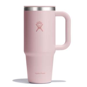 Hydro Flask Coffee Travel Tumbler Mug – Insulated Stainless Steel, Leak Resistant Hot & Iced Coffee Cup 24 Oz Trillium Pink