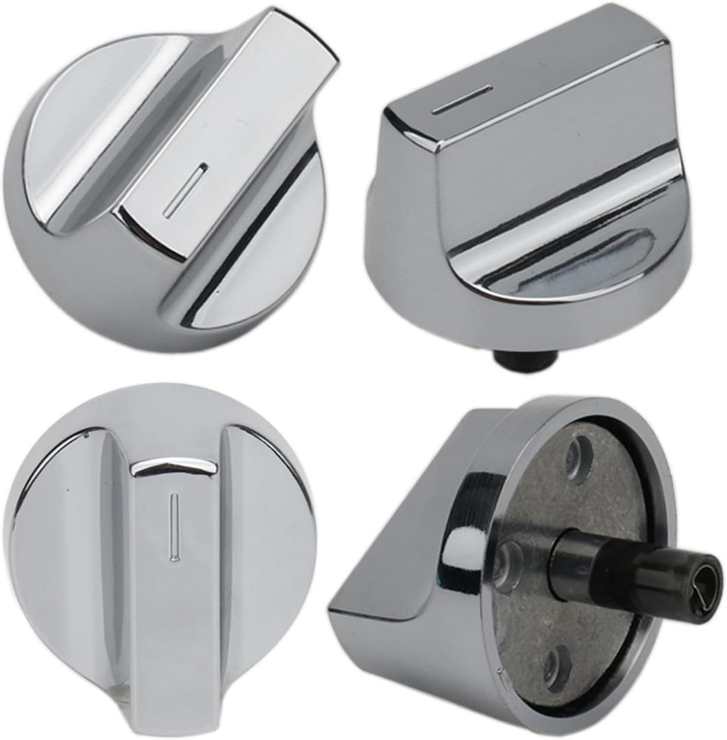 W11517334 Range Knobs for Whirlpool Gas Range Stove Knobs Replacement Parts WEG745H0FS0 WEG515S0FS0 Compatible with Whirlpool Stove Burner Control Knobs Appliance Accessories, 4 Pack