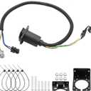 4-Flat 7-Way Plug Trailer Wiring Harness, Replacement for Nissan Frontier Pathfinder Xterra 2005-2023, Replacement for Suzuki Equator 2009-2012