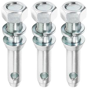 Upgraded S07020800 Cat 1 Draw Pin Hitch Tractor Pins, Cat 1 Top Link Pin 5-1/2 in Universal Forged Draw Pin Lift Arm Pin Accessories for Tractors, 3 Pack