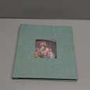 Spbapr Large Photo Album Self Adhesive 3x5 4x6 5x7 8x10 Pictures Magnetic Scrapbook 40 Blank Pages Linen Cover DIY Album with A Metal Pen Turquoise 11''x10.6'' 40pages