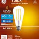 GE Relax HD Soft White 60W ST19 Bulbs (2 Pack)