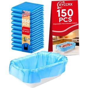 150 Pcs Heavy meat lug liners, Duty 2.5-Micron Polyethylene Meat Block Pads, Disposable Plastic Turnover Pads, for Meat Processing, Mixing and Transportation