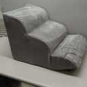 3 Steps High Density Foam Dog Stairs Ramps,Non-Slip Pet Steps for Older Dogs,Pet with Joint Pain, Sofa Bed Ladder for Cats