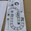 Modern Chandeliers LED Dimmable Light Acrylic Balls Ceiling Pendant Lighting for Living Room Dining Room Bedroom Adjustable Hanging Lights 70 Watts, Balck Lamp (3 Ring, Black)