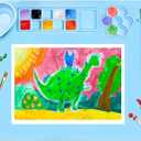 Silicone Painting Mat, 20"X16" Large Silicone Art Mat with Cup, Easy Clean Up, Protects Surfaces Perfectly for Paint, Color, Play with Clay/Play Dough (Blue)