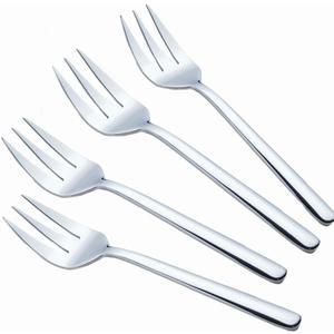 Serving Platters Forks Stainless Steel Buffet 9 inch Utensils Cake Butter Pastry Servers (4 pcs serving forks)