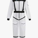 yolsun Womens Astronaut Costume Adult Space Suit Halloween Cosplay Spaceman Costume Dress Up, XL