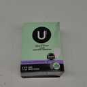 U by Kotex Panty Liners, Clean & Secure, Light Absorbency, Extra Coverage, 112 Count (Packaging May Vary)