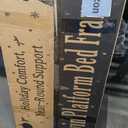 Twin Size Bed Frame with Adjustable Tufted Headboard  Velvet Upholstered Platform Bed, Sturdy Frame & Slats, No Box Spring Needed, Noise-Free, Easy Assembly (Black, Twin)