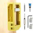 Door Hinge Jig, Door Hinge Router Template Fit 3to 5 Length and 1/4 Or 5/8 Thickness, Doo r Hing e Installation Kit Doo r Hing e Slotting Mortiser Tool(Color:Green)