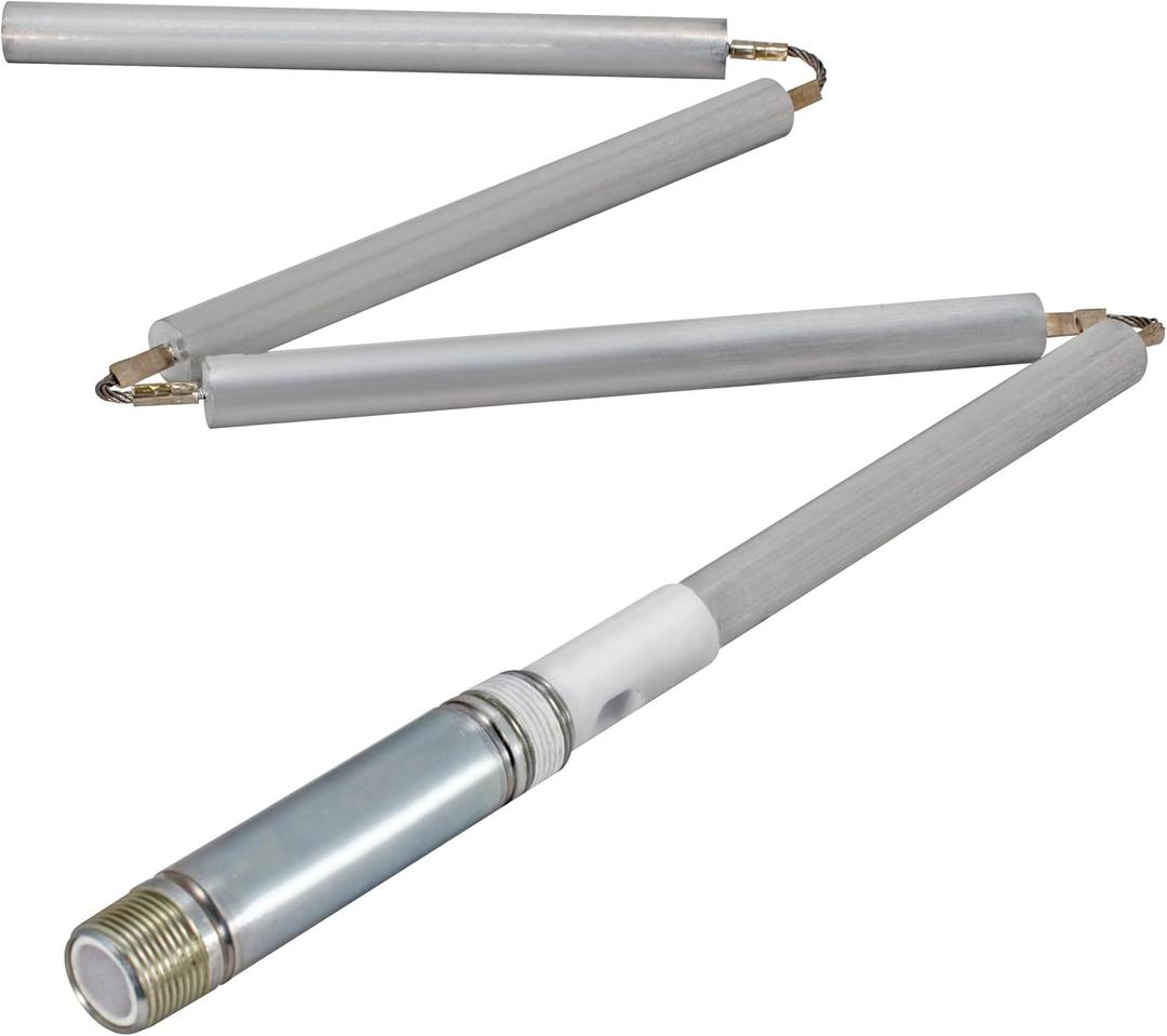 Eastman 42 Inch Flexible Magnesium Anode Rod, 3/4 x 5 in NPT Stainless Steel Nipple, Water Heater Accessory with Chrome Finish, 60287