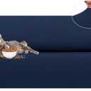 LURKA Stretch Sofa Slipcovers 1 Piece Couch Covers for 3 Cushion Couch Sofa Furniture Protector Full Sofa Covers with Elastic Bottom for Kids and Dog (Large, Navy)