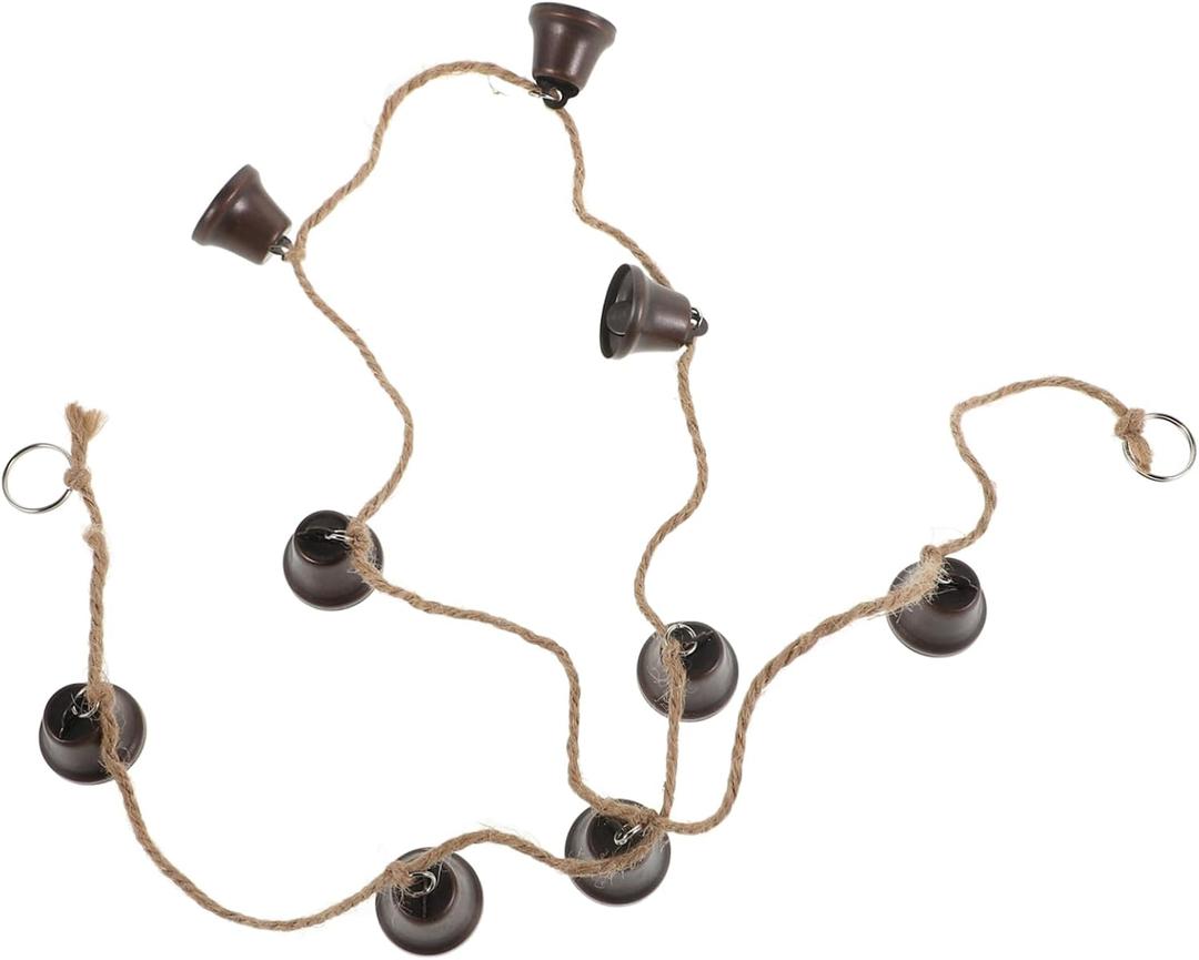 Vintage Hanging Bells for Door Decor Retro Christmas Jingle Bells Noticeable for DIY Crafts Home Decoration for Garden Party and Festive Decor